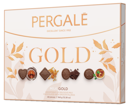 PERGALE GOLD 348g mléčná čokoláda dezert