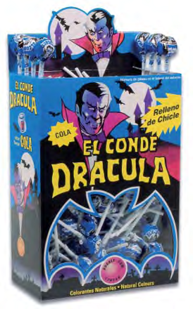 DRACULA BLUE 9g barvicí lízátko (balení: 200ks 1ks od 0,11eur)