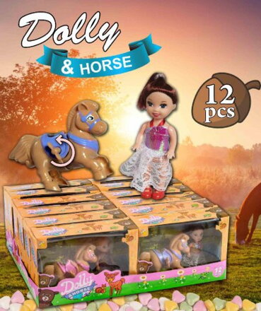 DOLLY & HORSE 10 g hračka + cukrovinky (balení: 12 ks, 1 ks = 1,65 EUR) (exp. 01/2025)