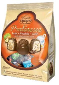 CRISPO PRALINESSE MIX 250g čokoládové bonbóny