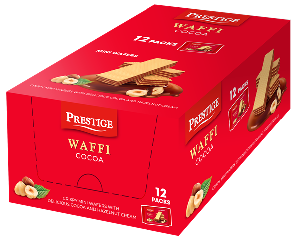 WAFFI COCOA 40g lískooříškové oplatky (Balení: 12ks 1ks od 0,25eur)