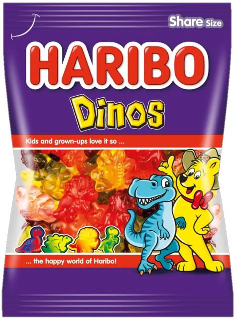 HARIBO DINOS 100g želé bonbóny