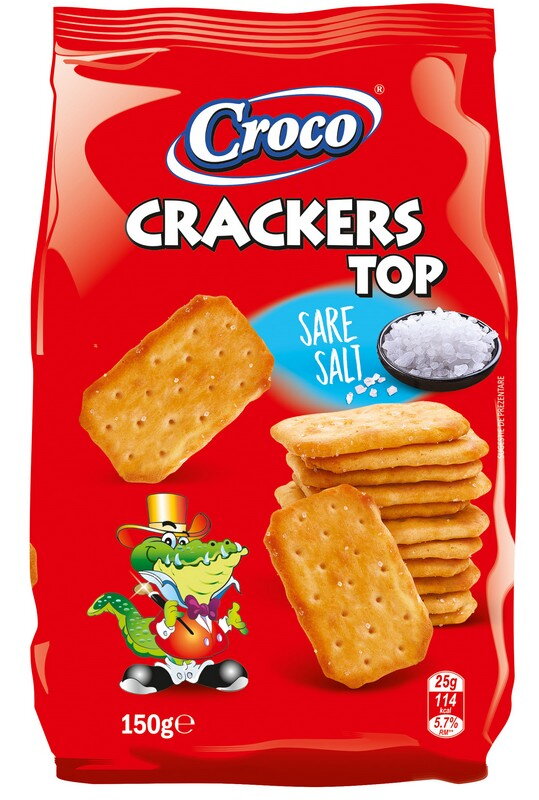 CROCO CRACKERS TOP 150g slané krekry