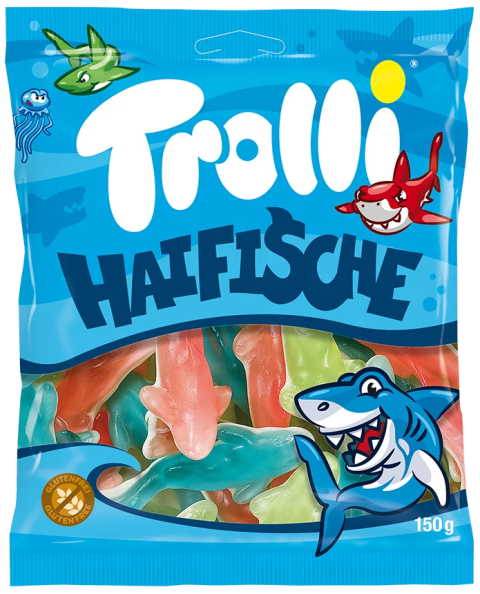 TROLLI HAIFISCHE 150g želé bonbóny